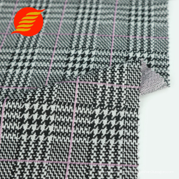 Échantillon gratuit de haute qualité en gros de Jacquard School Uniforme Big Check Design tissu en tissu de stock et textiles pour les vêtements